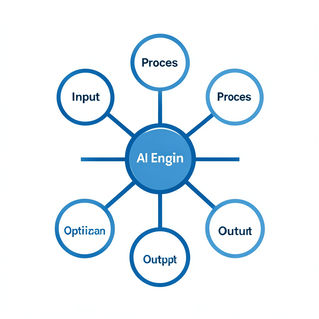 Diagrama conceptual sobre cómo crear flujos de trabajo automatizados con IA