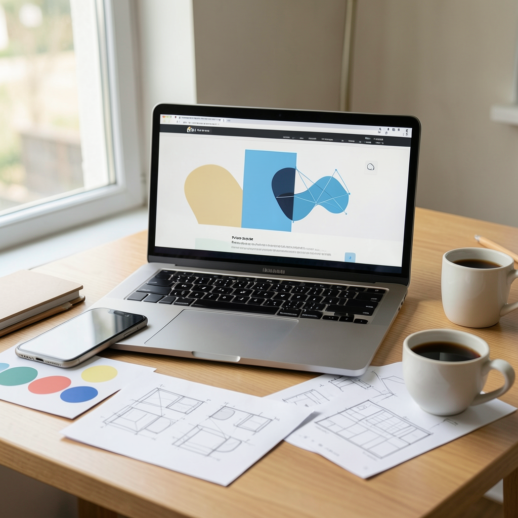 Diseño web profesional orientado a conversión en un espacio de trabajo creativo